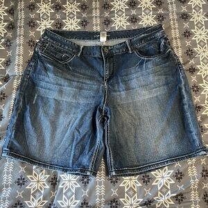 Maurices Dark Blue Jean Shorts